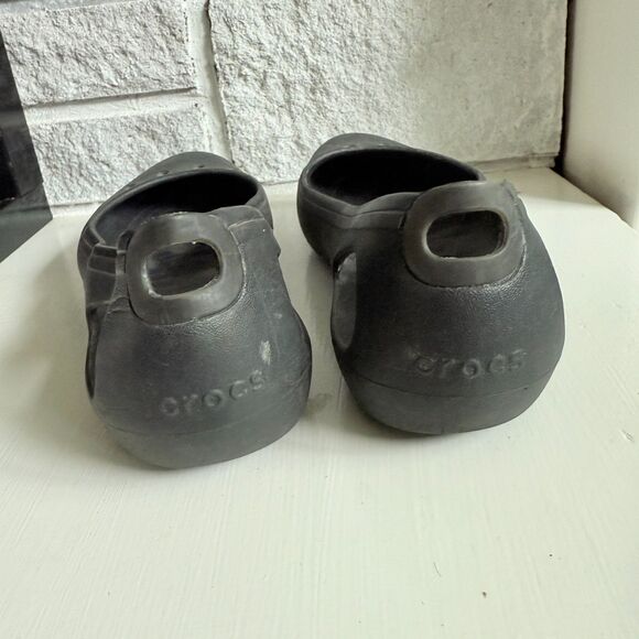 Crocs Women's Kadee Slip On Comfort Rubber Ballet Flats Black - Size 8 - Picture 5 of 7